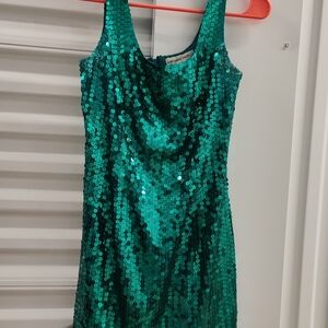 Sequin Green Dress